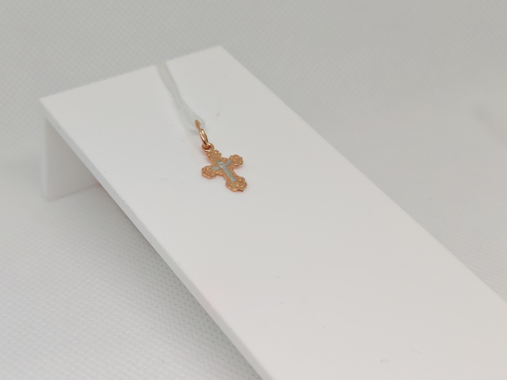 ПОДВЕСКА КРЕСТ БЕЗ КАМНЯ (Au 585)