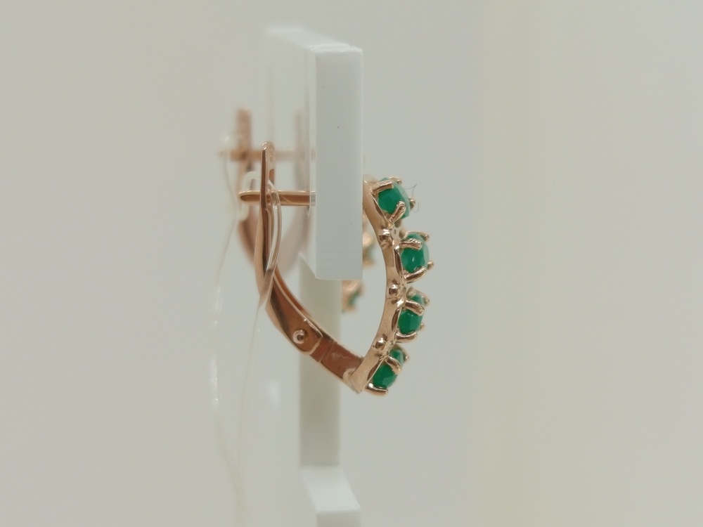 СЕРЬГИ С КАМНЯМИ (Au 585)