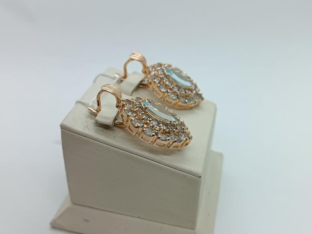 СЕРЬГИ С КАМНЯМИ (Au 585)