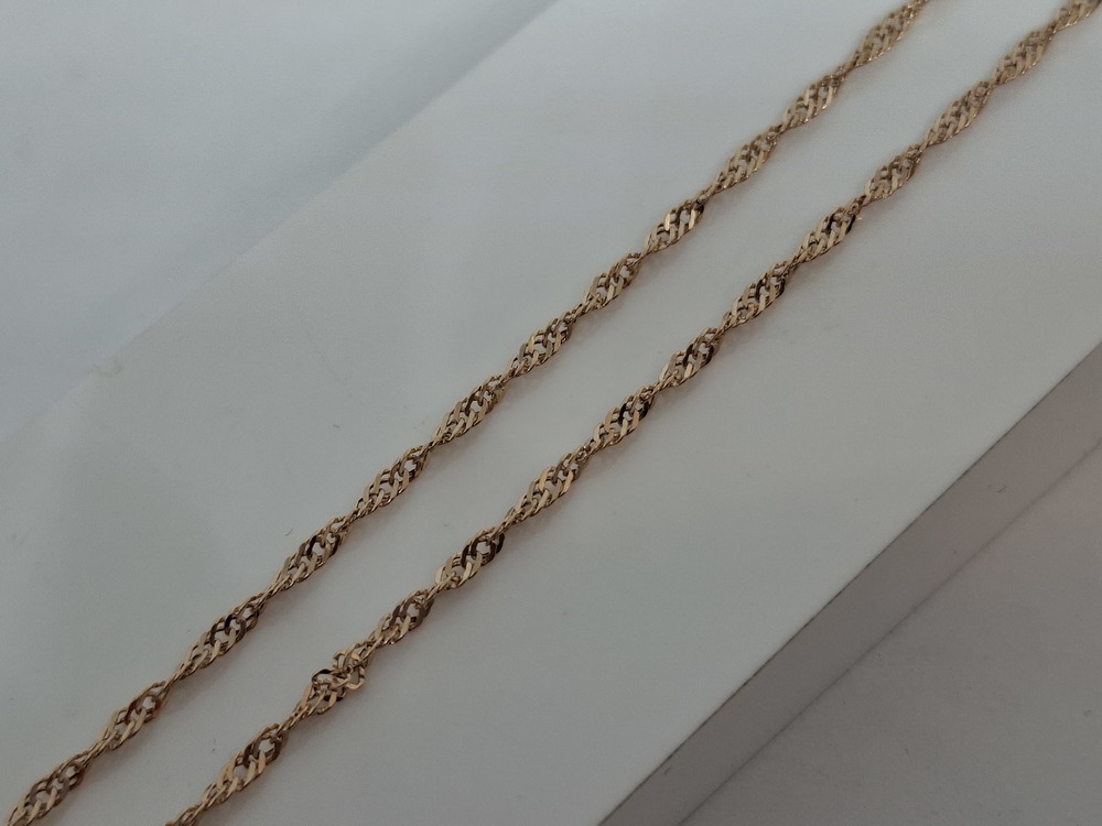 ЦЕПЬ ПУСТОТЕЛАЯ Сингапур (Au 585)