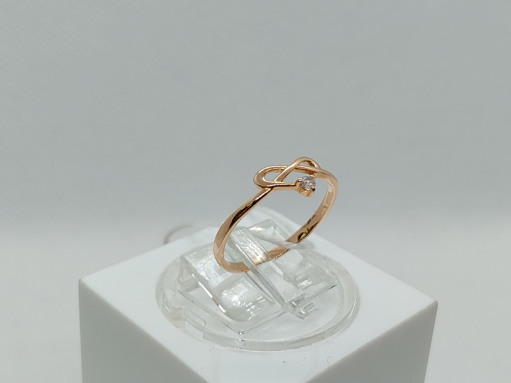 КОЛКМ585 КОЛЬЦО С КАМНЕМ (Au 585)