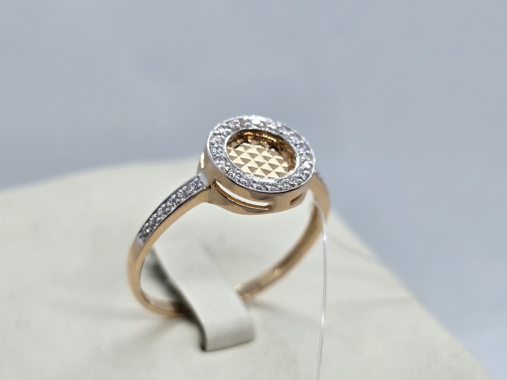 КОЛЬЦО С КАМНЯМИ (Au 585)