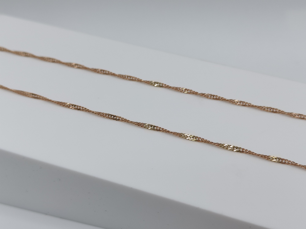 ЦПСИ585 ЦЕПЬ ПУСТОТЕЛАЯ Сингапур (Au 585)