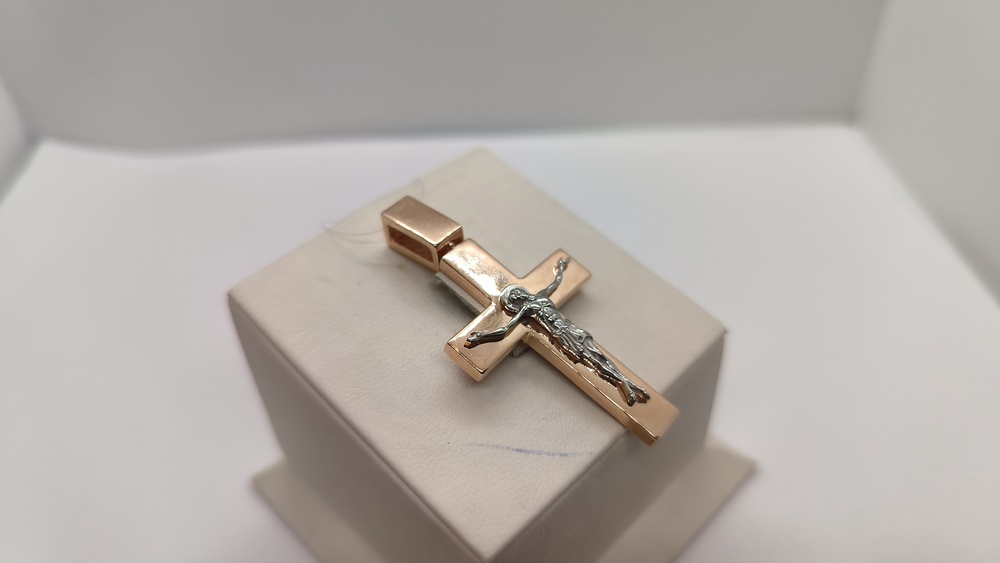 ПОДВЕСКА КРЕСТ без камня (Au 585)