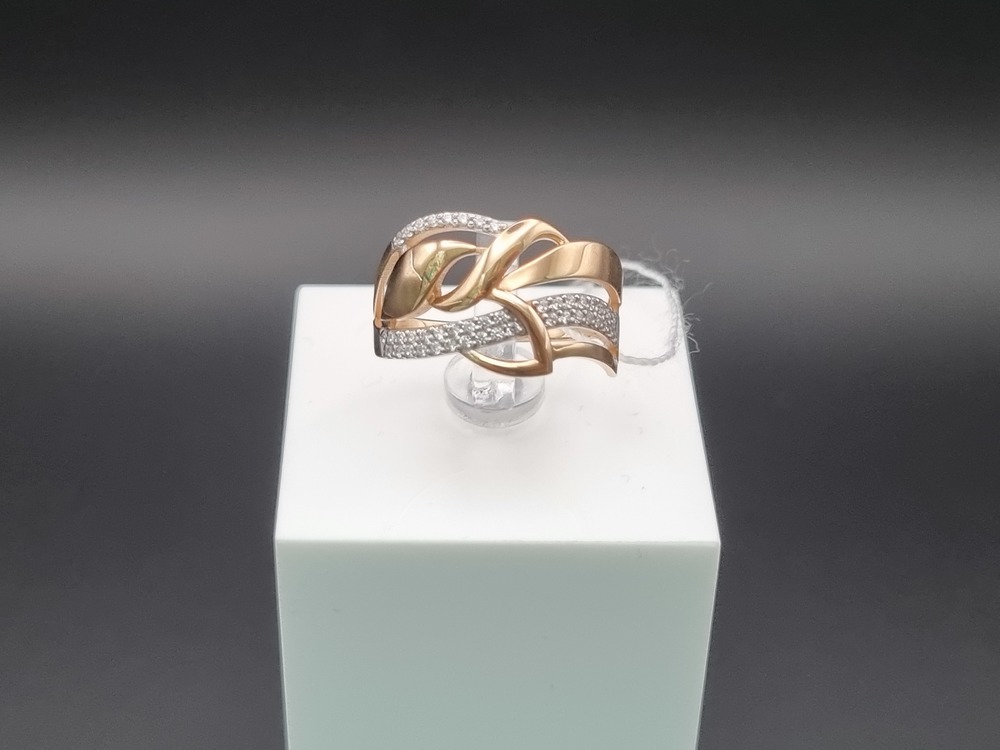 КОЛЬЦО С КАМНЯМИ (Au 585)