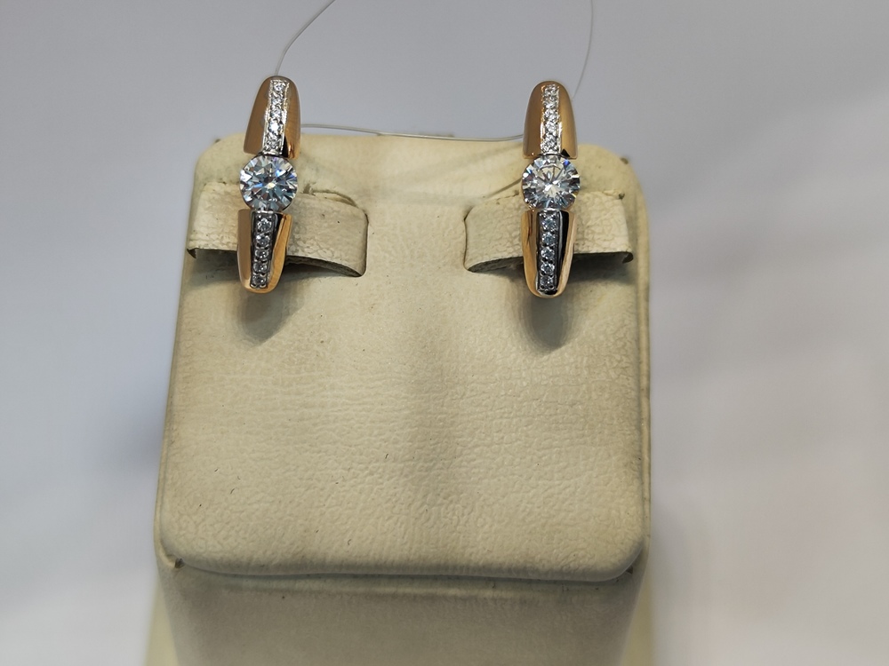 СЕРЬГИ С КАМНЯМИ (Au 585)