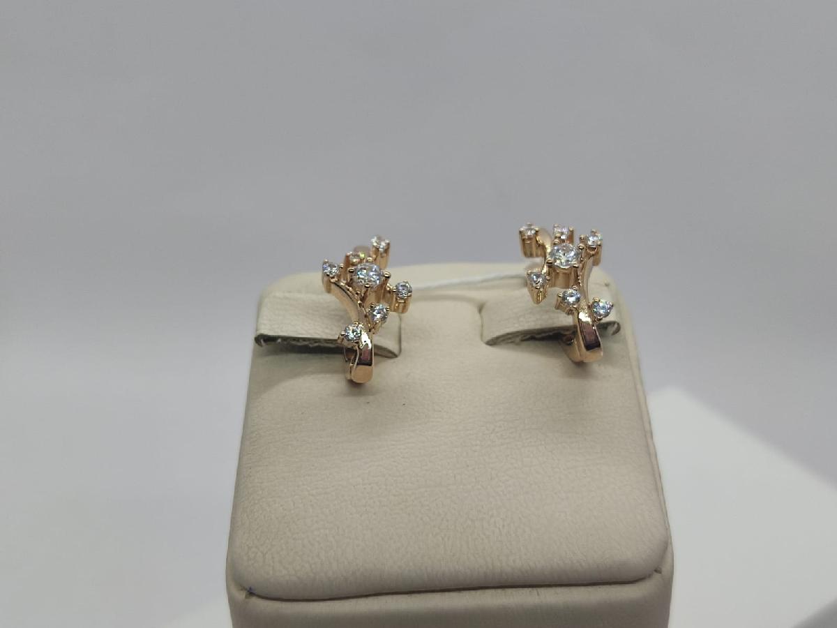 СЕРЬГИ С КАМНЯМИ (Au 585)