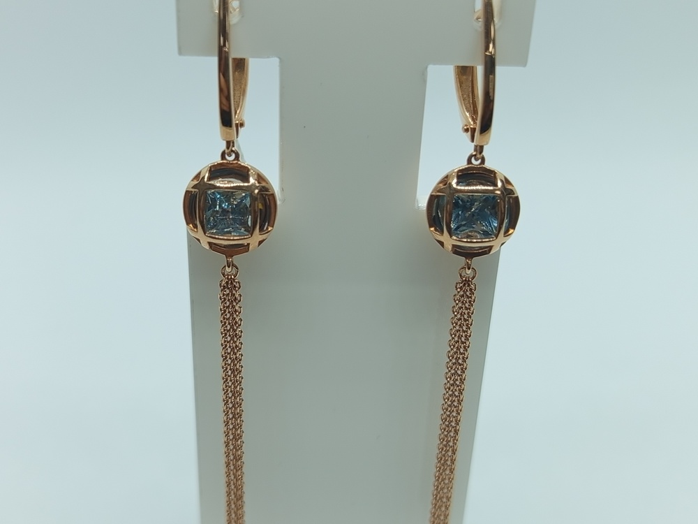 СЕРЬГИ ТОПАЗ (Au 585)