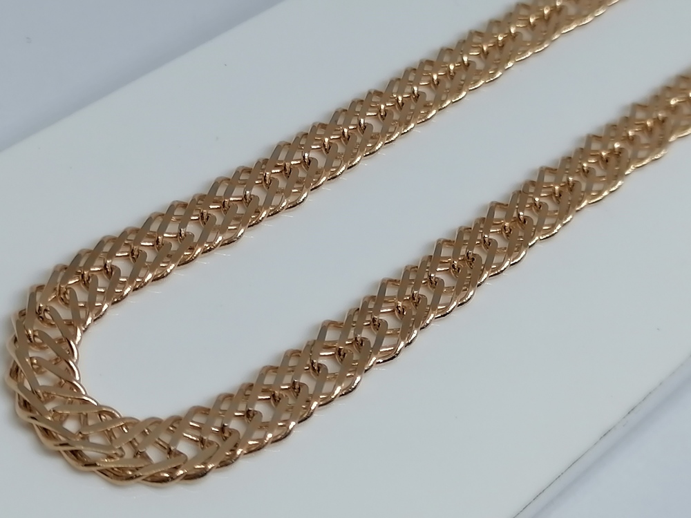 ЦЛР3585 ЦЕПЬ ПОЛНОВЕСНАЯ Ромб тройной (Au 585)