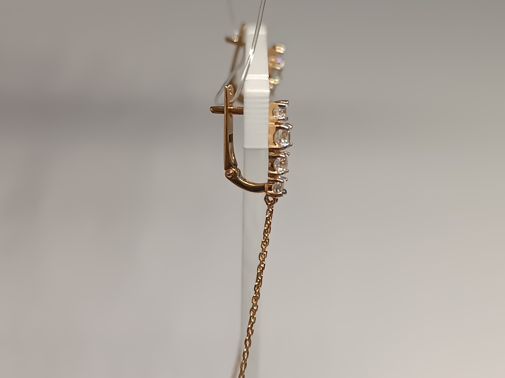 СЕРЬГИ С КАМНЯМИ (Au 585)