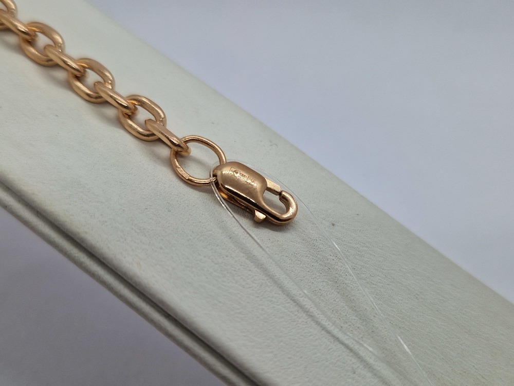 БРАСЛЕТ ПУСТОТЕЛЫЙ Якорное (Au 585)