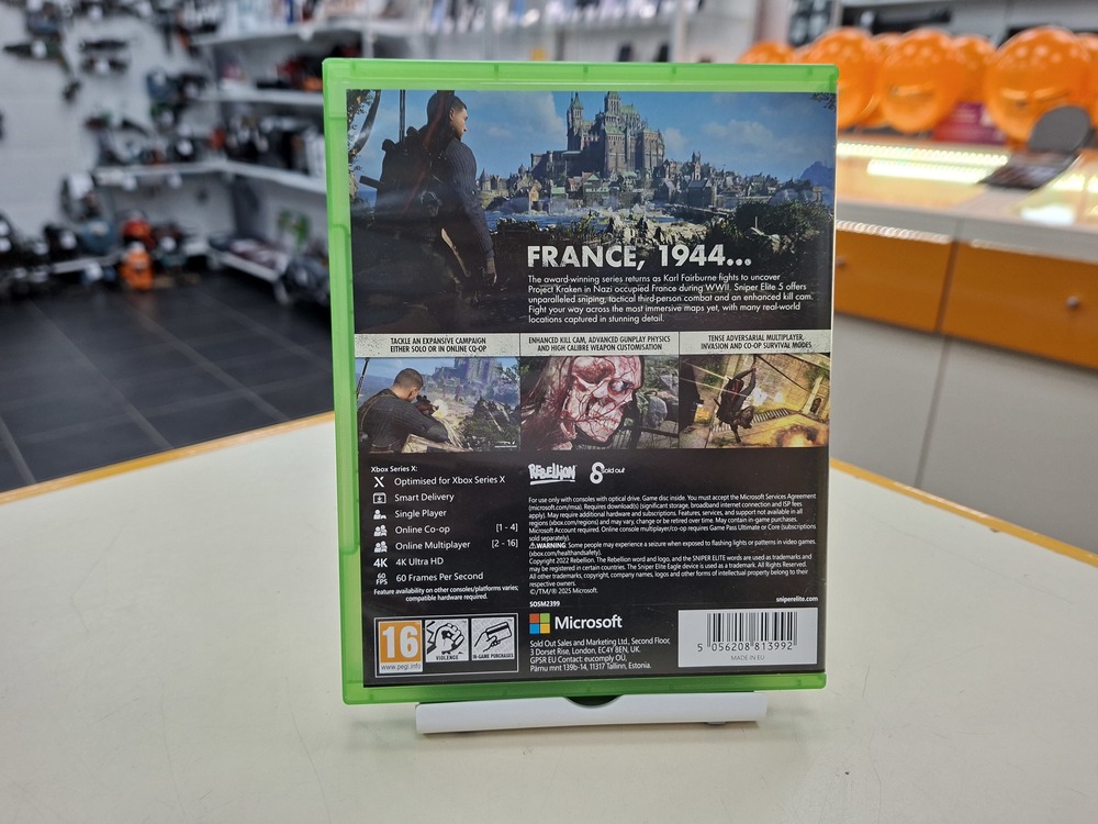 Игра XBOX Sniper Elite 5