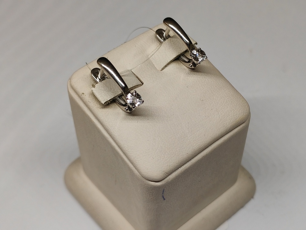 СЕРЬГИ БРИЛЛИАНТ (Ag 925)
