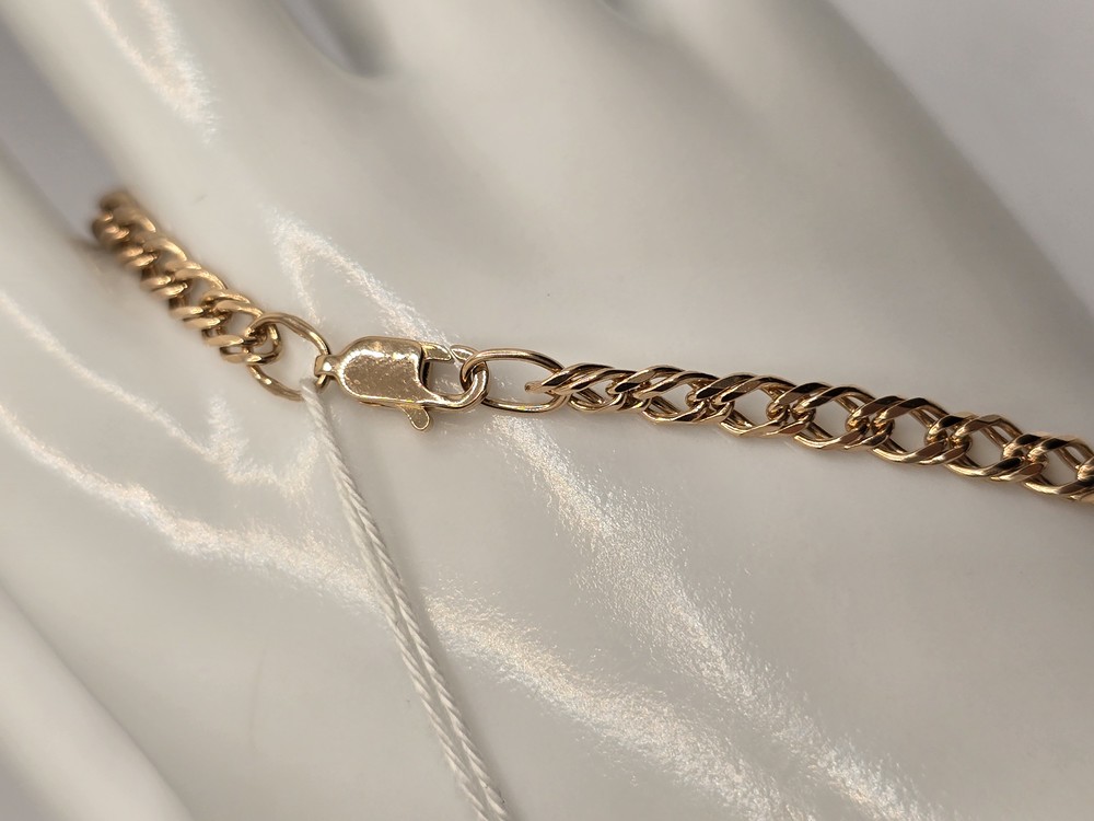 ЦЕПЬ ПОЛНОВЕСНАЯ Ромб двойной (Au 585)