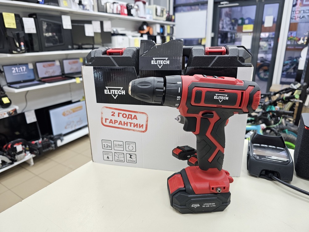 Шуруповерт Elitech ДА 122СЛ