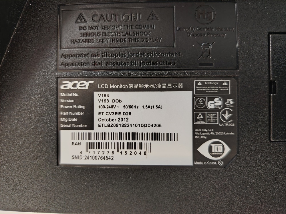 Монитор Acer V193