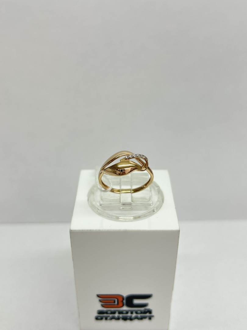 КОЛЬЦО С КАМНЯМИ (Au 585)