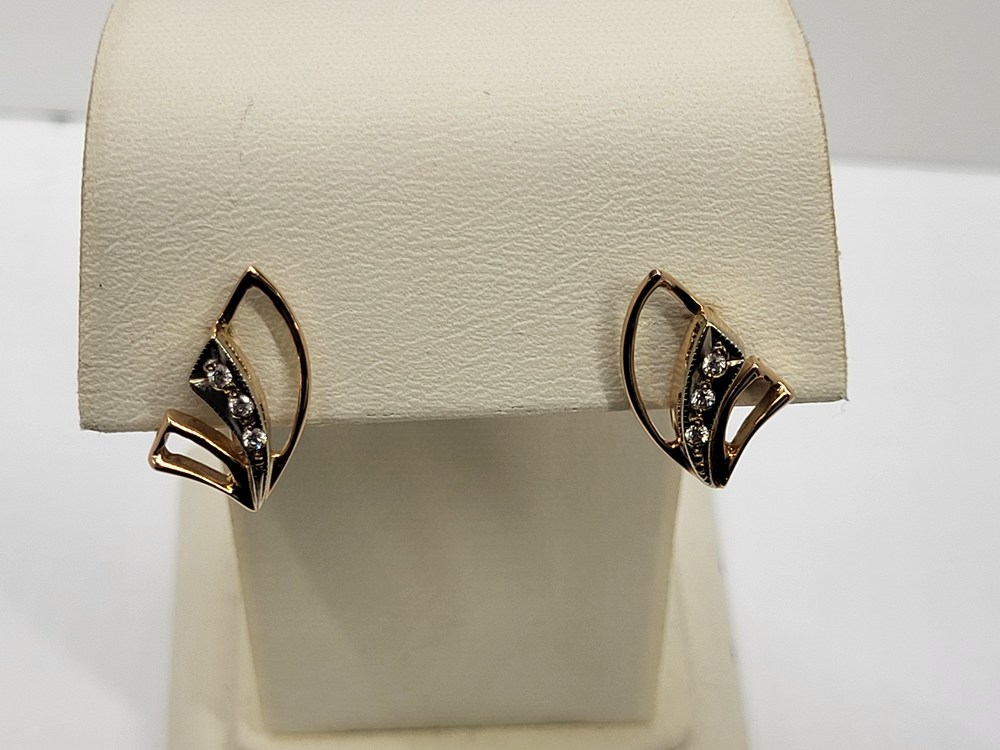 СЕРЬГИ С КАМНЯМИ (Au 585)