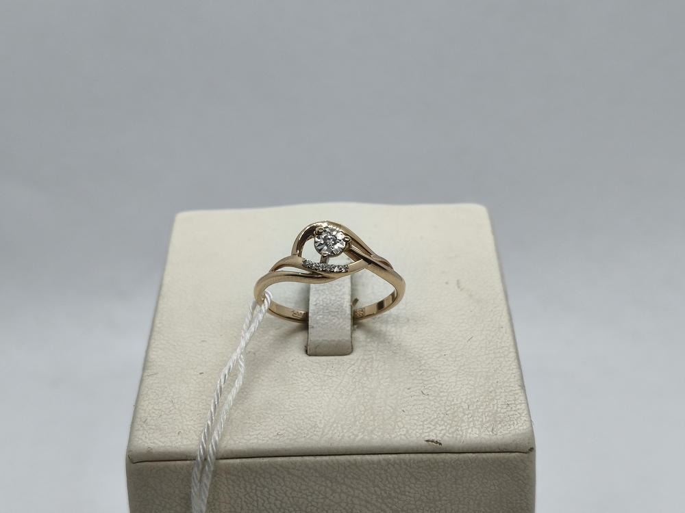 КОЛЬЦО БРИЛЛИАНТ Au 585