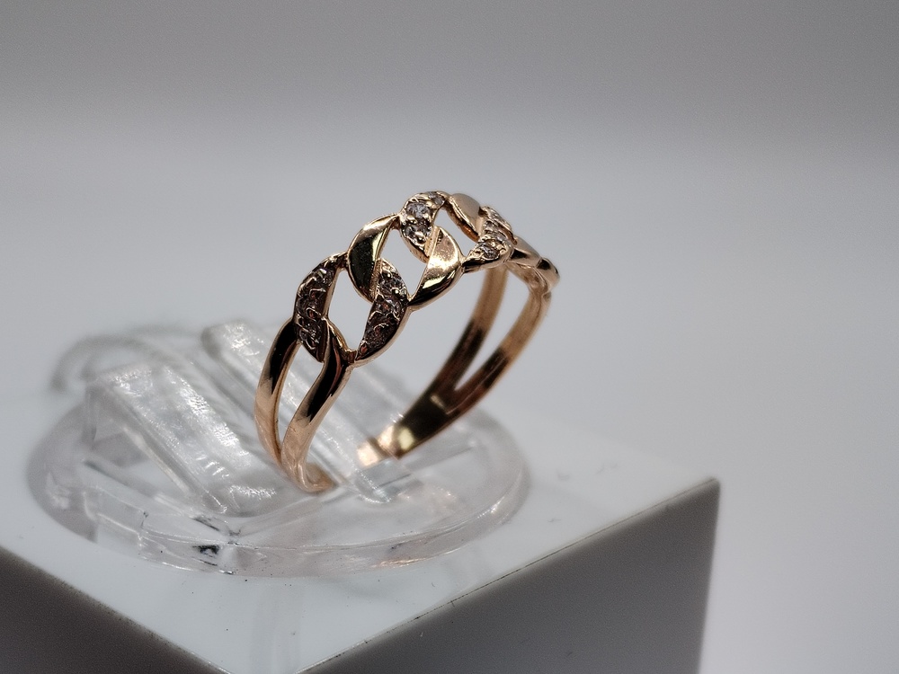 КОЛКМИ585 КОЛЬЦО С КАМНЯМИ (Au 585)