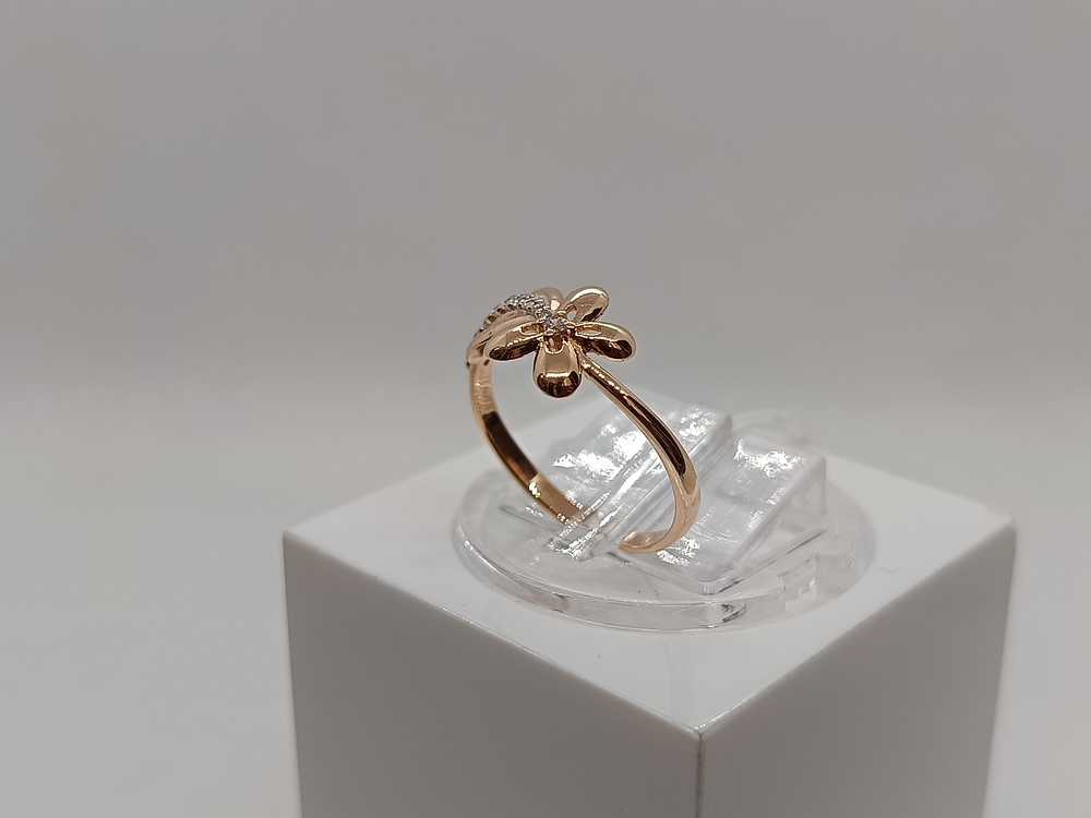 КОЛЬЦО С КАМНЯМИ (Au 585)