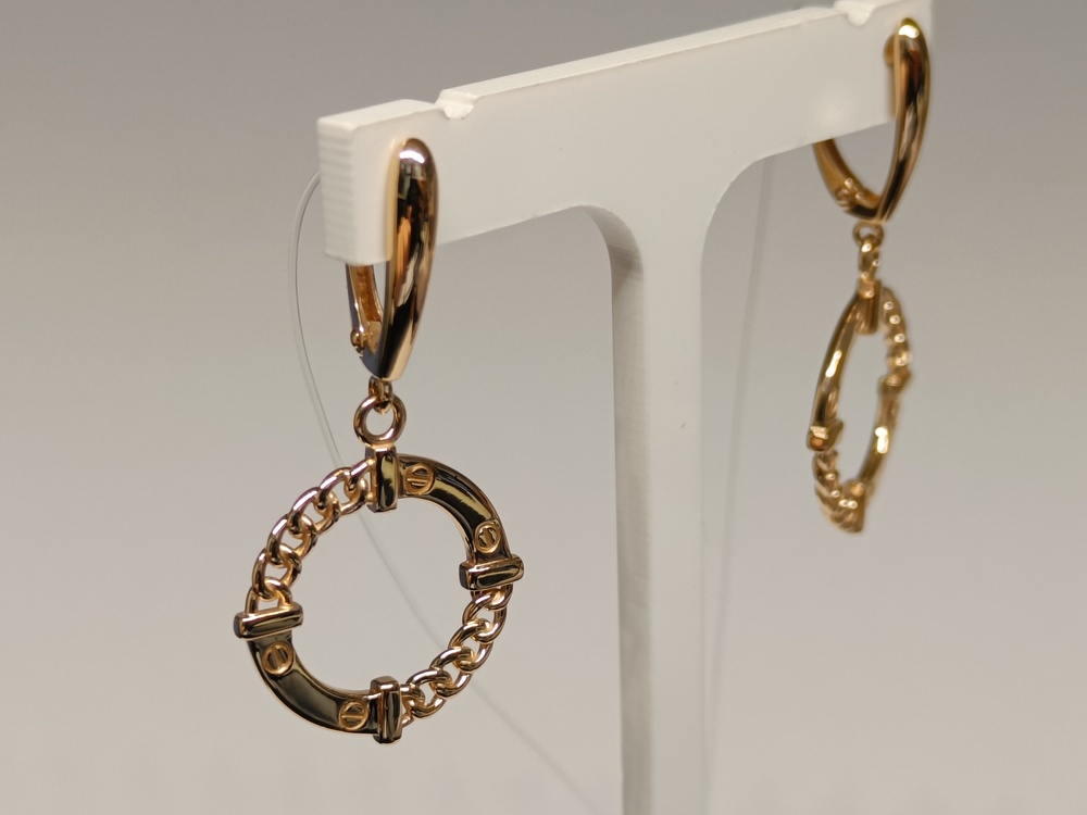 СЕРЬГИ БЕЗ КАМНЯ (Au 585)