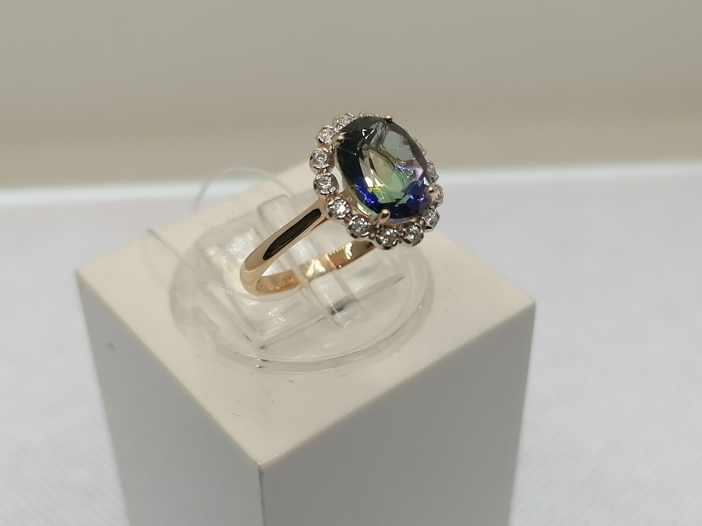 11805162 КОЛЬЦО С КАМНЯМИ (Au 585)