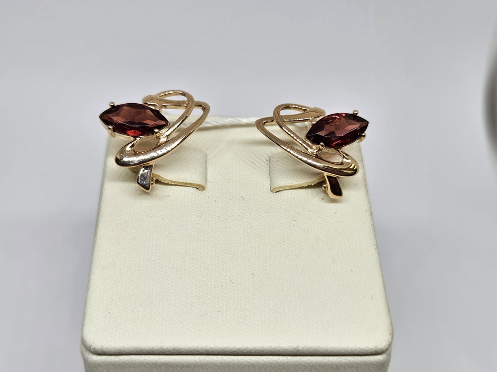 СЕРЬГИ С КАМНЕМ (Au 585)