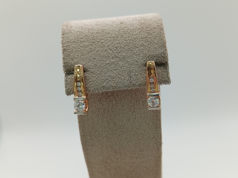 СЕРЬГИ С КАМНЯМИ (Au 585)