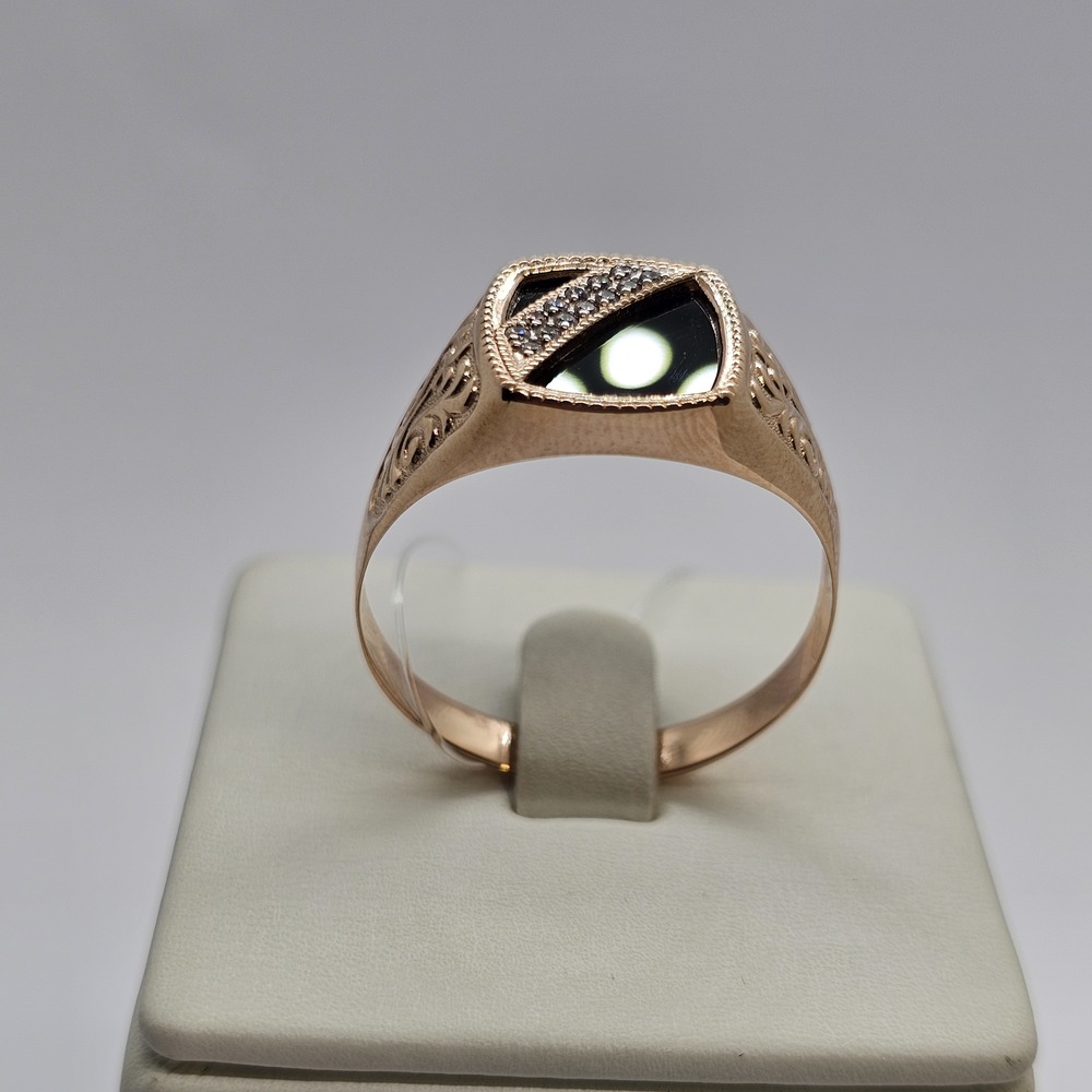 ПЕЧАТКА С КАМНЯМИ (Au 585)