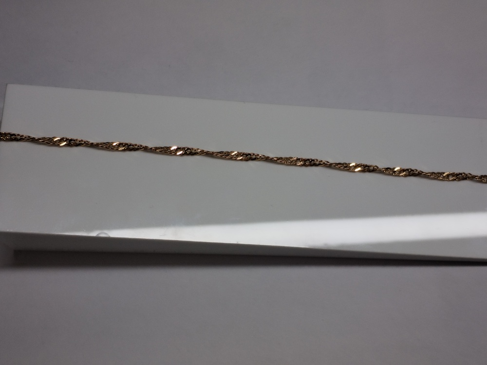 БРАСЛЕТ ПОЛНОВЕСНЫЙ Сингапур Au 585