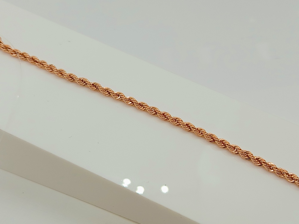 БРАСЛЕТ ПУСТОТЕЛЫЙ Веревка (Au 585)