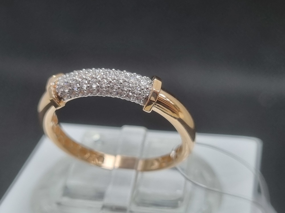 КОЛЬЦО С КАМНЯМИ (Au 585)