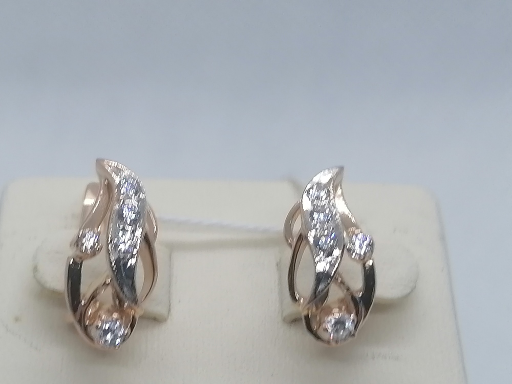 СЕРЬГИ С КАМНЯМИ (Au 585)