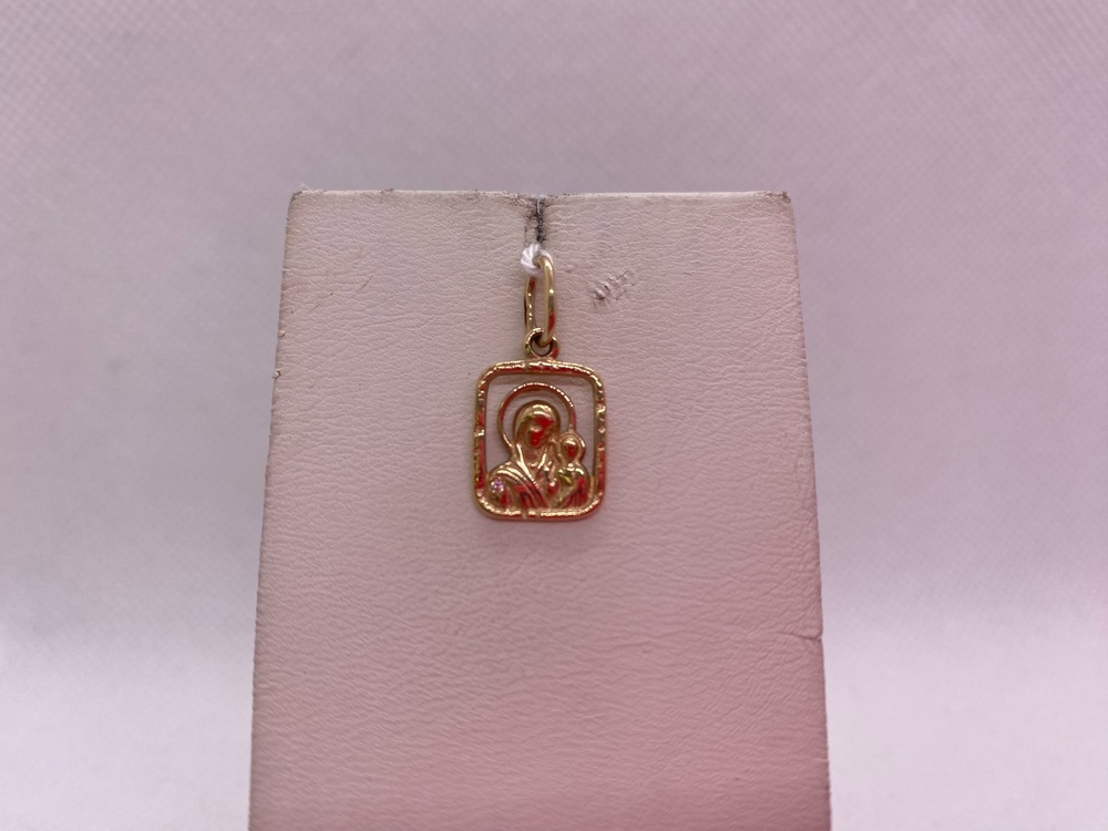 ПОДВЕСКА ИКОНА С КАМНЕМ (Au 585)