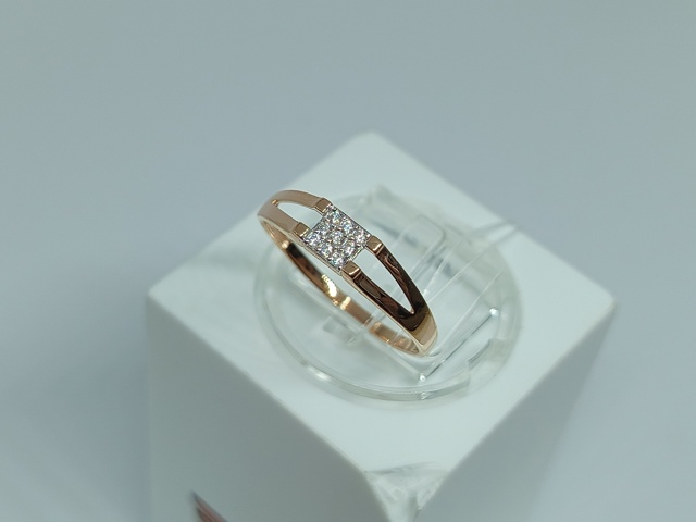 КОЛЬЦО С КАМНЯМИ (Au 585)