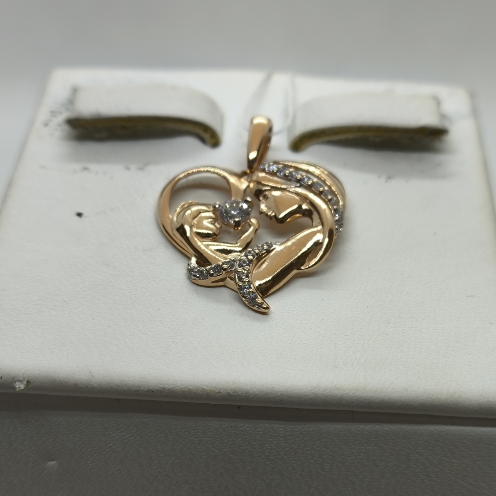 ПОДКМИ585 ПОДВЕСКА С КАМНЯМИ (Au 585)