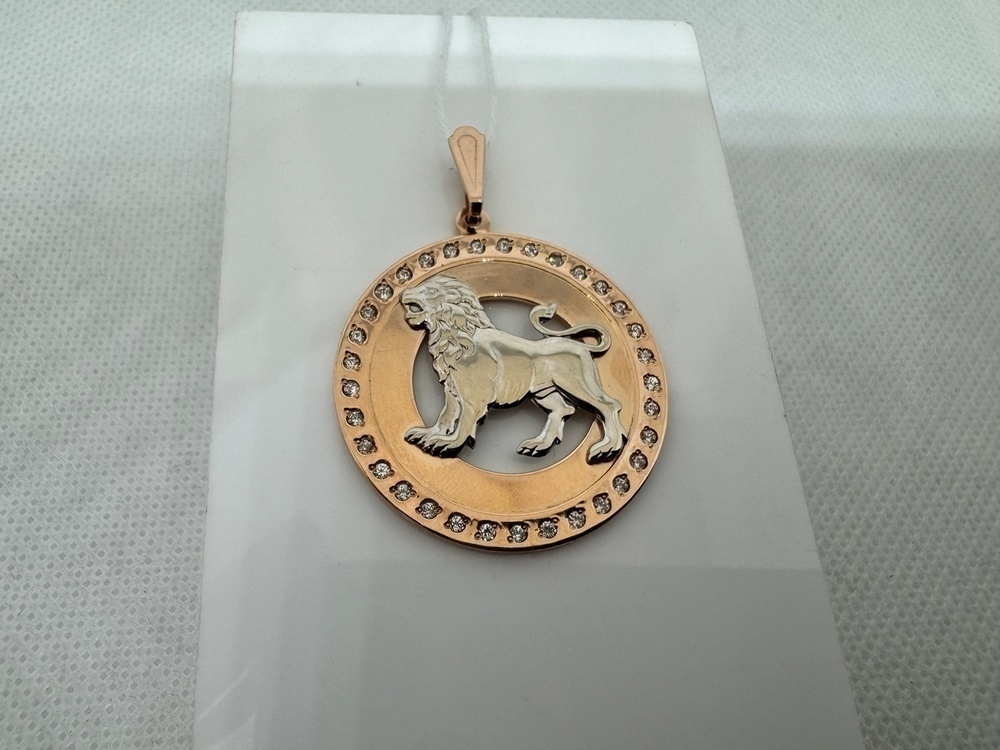 ПОДВЕСКА ЗНАК ЗОДИАКА ЛЕВ Au 585