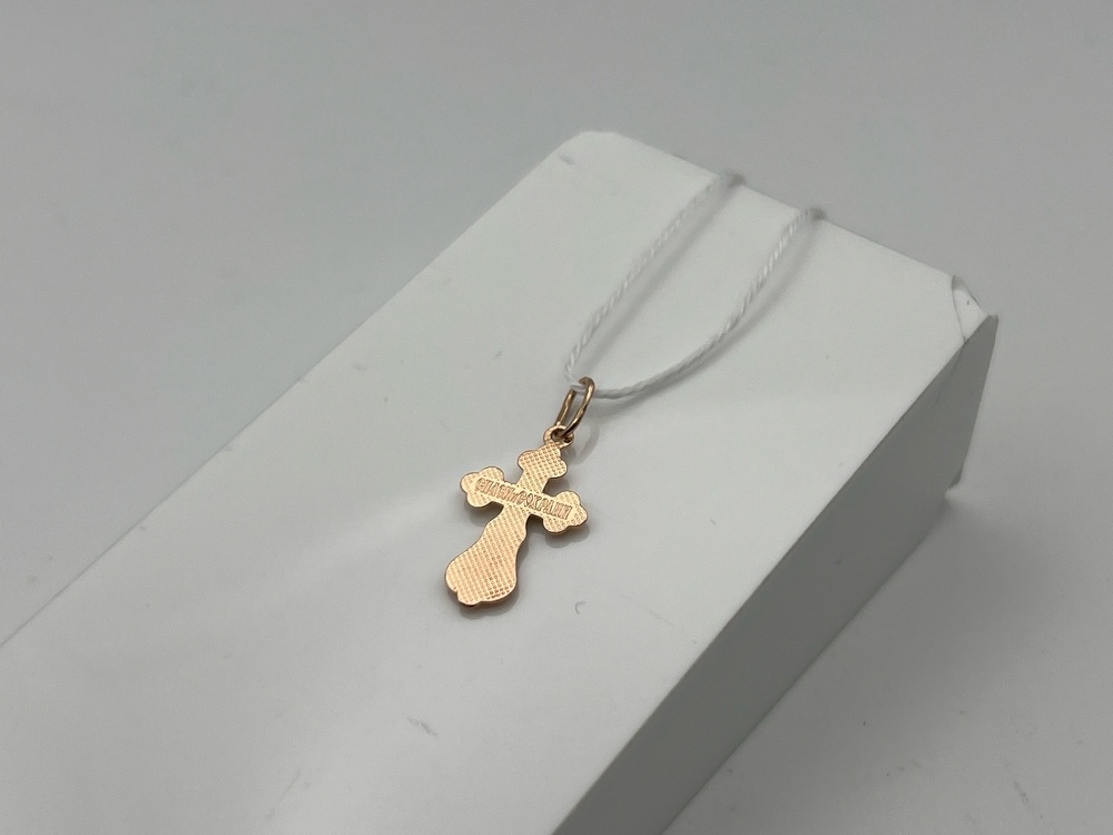 ПОДКБК585 ПОДВЕСКА КРЕСТ БЕЗ КАМНЯ (Au 585)