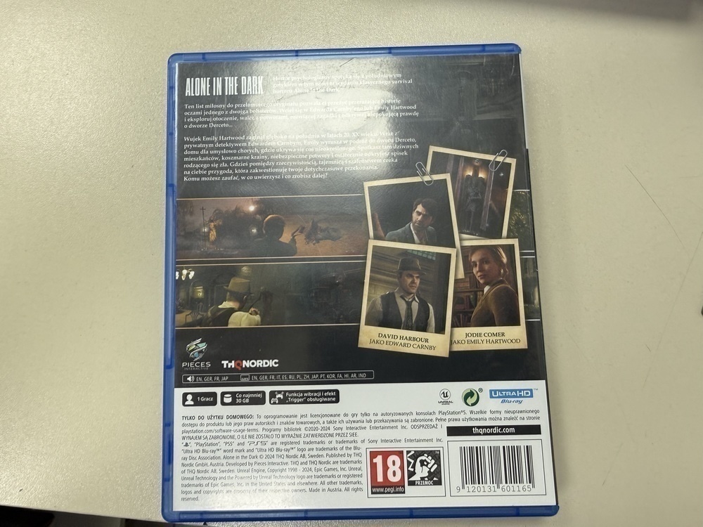 Игра Playstation 5 Alone in the Dark