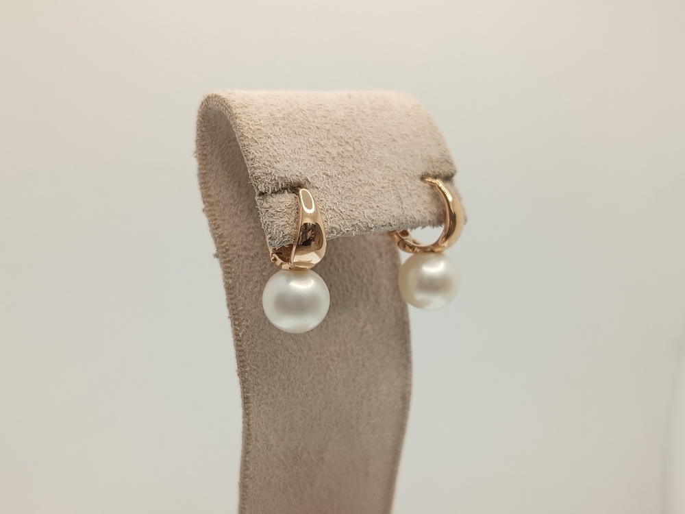 СКМ585 СЕРЬГИ С КАМНЕМ (Au 585)