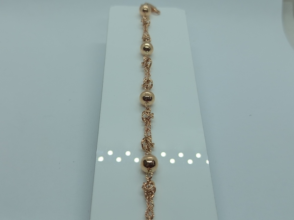 БРАСЛЕТ ПУСТОТЕЛЫЙ Фантазия (Au 585)