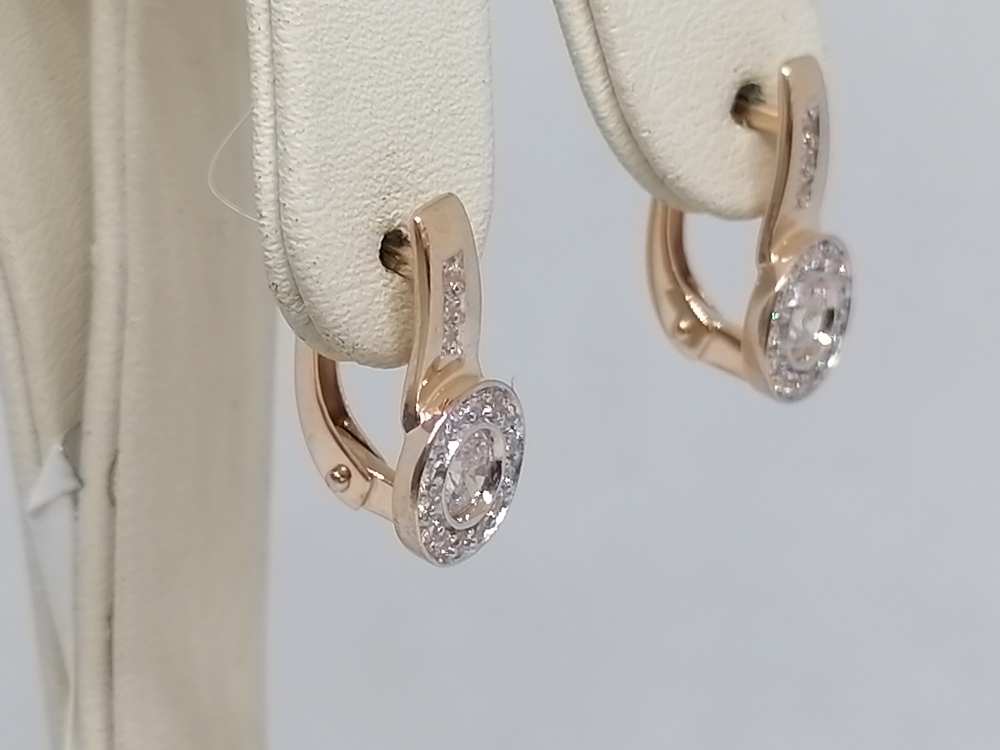 СЕРЬГИ С КАМНЯМИ (Au 585)