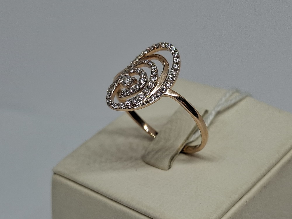 КОЛКМИ585 КОЛЬЦО С КАМНЯМИ (Au 585)