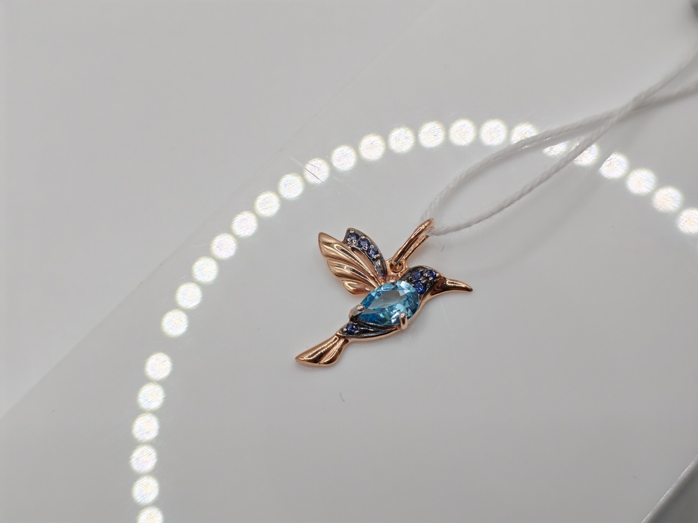 ПОДКМИ585 ПОДВЕСКА С КАМНЯМИ (Au 585)