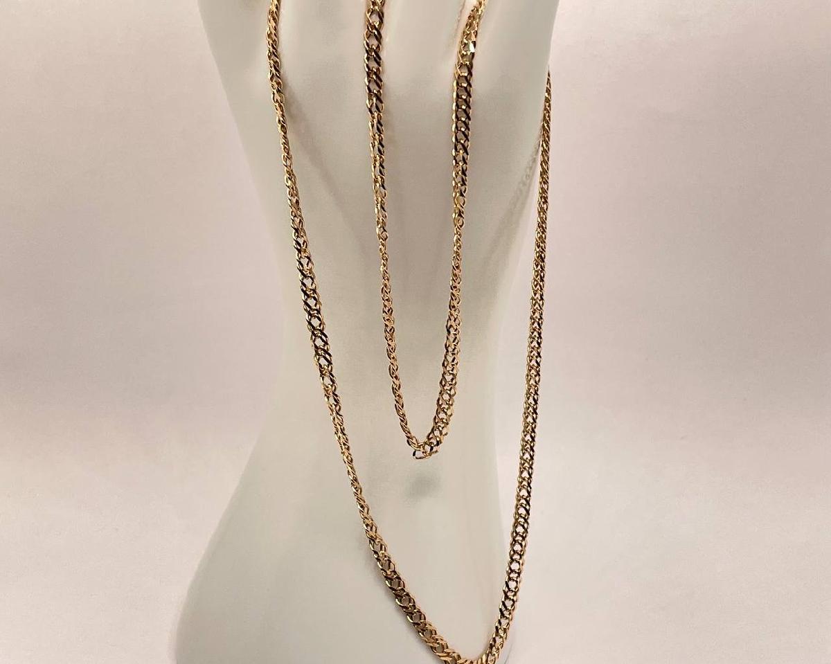 ЦЛР2585 ЦЕПЬ ПОЛНОВЕСНАЯ Ромб двойной (Au 585)