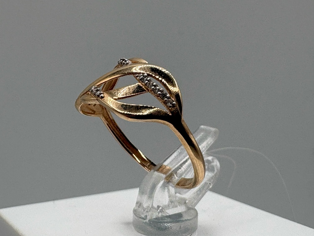 КОЛЬЦО С КАМНЯМИ (Au 585)