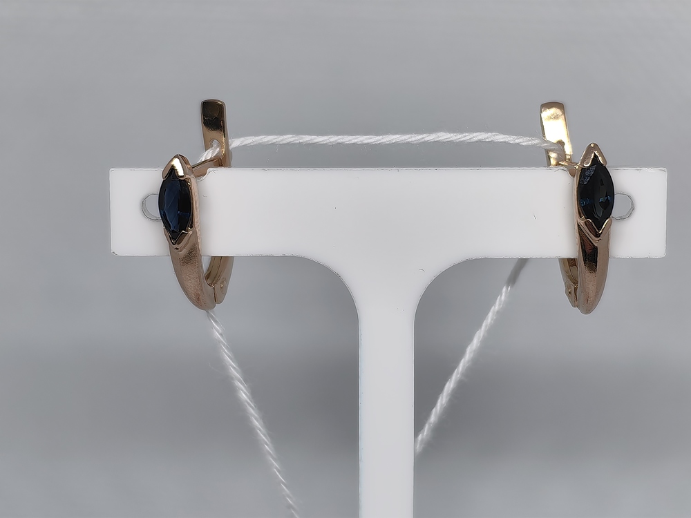 СЕРЬГИ С КАМНЕМ (Au 585)