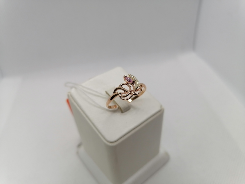 КОЛЬЦО С КАМНЯМИ (Au 585)