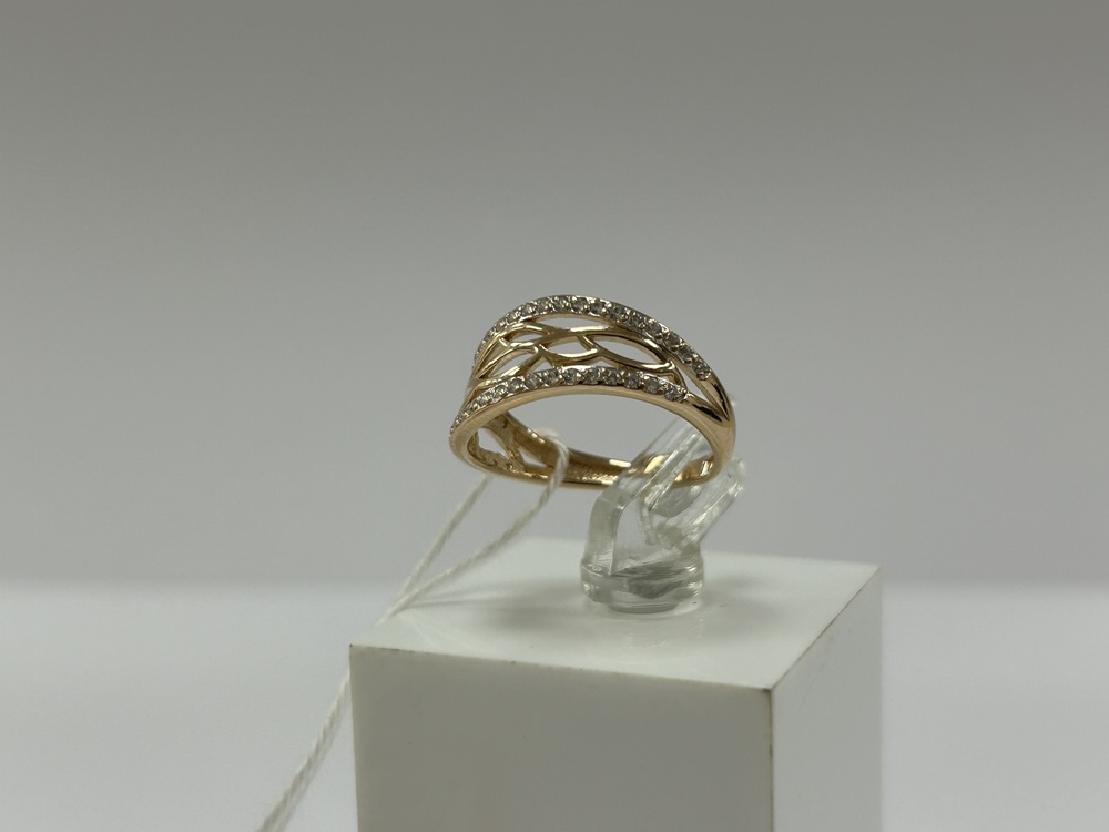 КОЛКМИ585 КОЛЬЦО С КАМНЯМИ (Au 585)